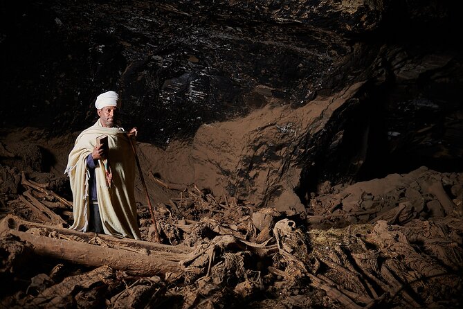 Lalibela churches , church museum & Yemrehan kirstose ( cave church) - A church service, not just a sightseeing stop