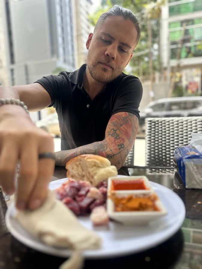 Taste of Addis: A Delicious 3-Hour Journey Ethiopian Flavors - Doro wat, tibs, and kitfo on the plate